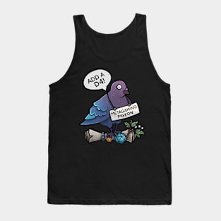 Metagaming Pigeon with a D4! Tank Top